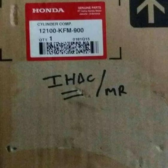 BLOK SEHER SUPRA FIT LEGENDA DAN PISTON KIT ORI AHM READY