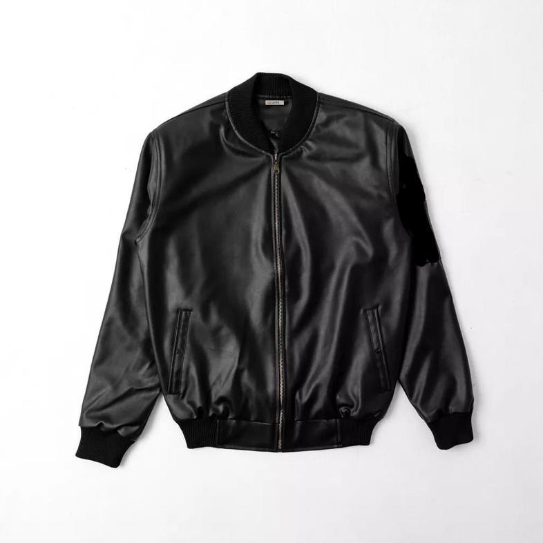 Murah Jaket Kulit Bomber Viena Casual Jacket Bomber Kulit Pria Wanita Jaket Bomber Pria Jaket Kulit 