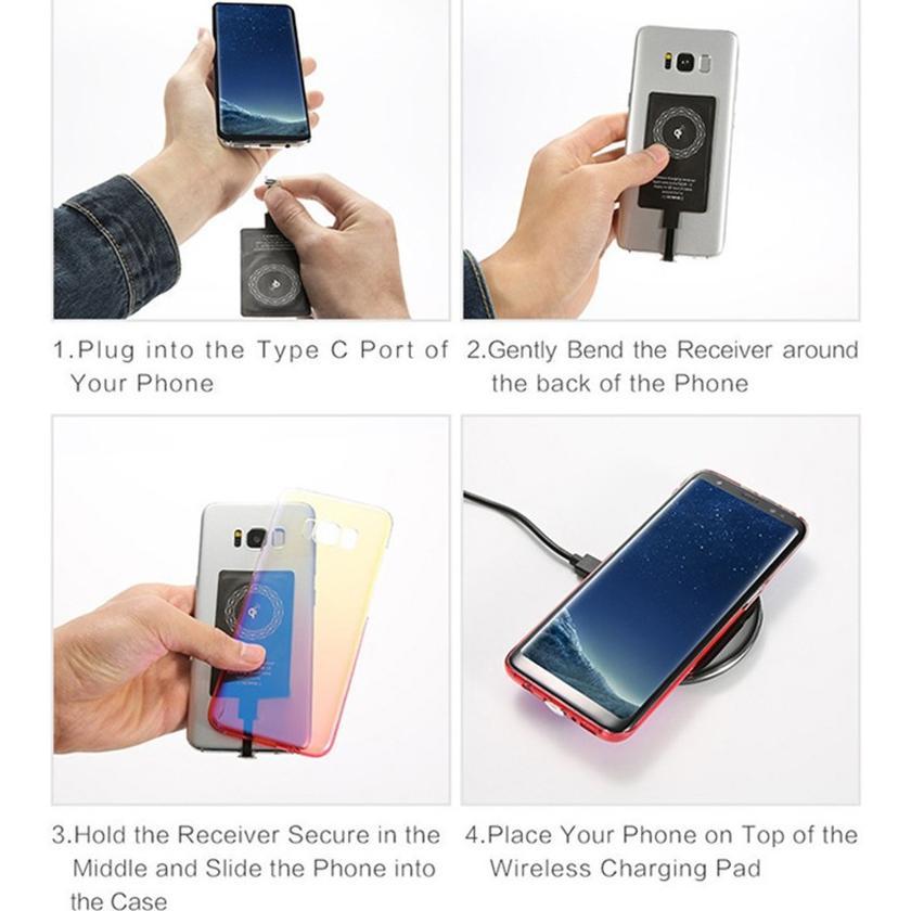 PROMO TERBARU QI WIRELESS CHARGER RECEIVER QI FAST CHARGING ADAPTER 5W PENGISI DAYA HANDPHONE PONSEL