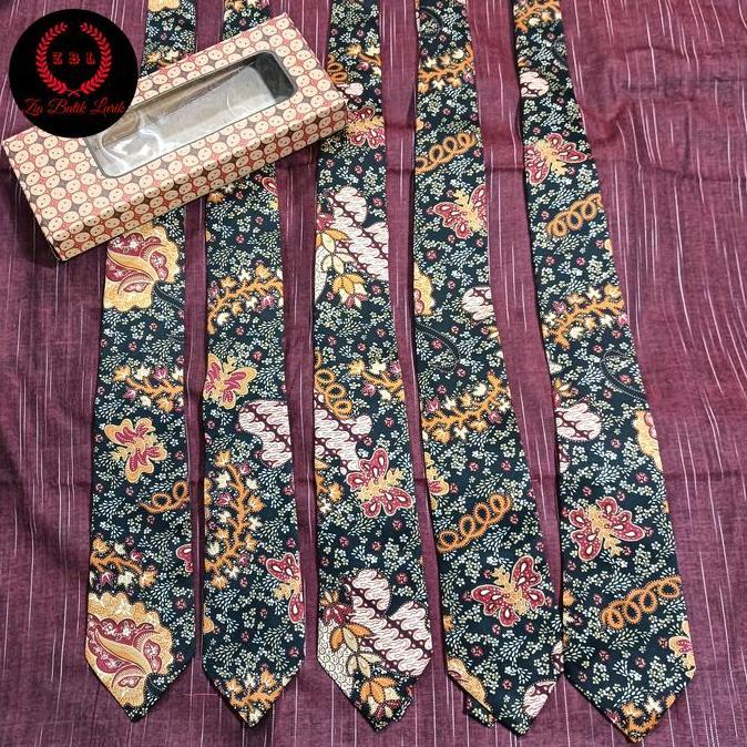 Dasi batik bahan sutra gift souvernir cowok