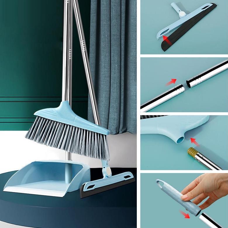 HOT DEALS Masterhome Sapu Set 3in1 | Alat Pembersih Lantai | Set Sapu Pengki Pel | Broom Set | Sapu 