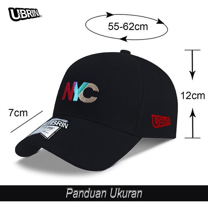 Promo U.Brin Topi Baseball Ub8029 Original Nyc Modern Style Ubrin Hat Cap Casual Distro Fashion Dewa