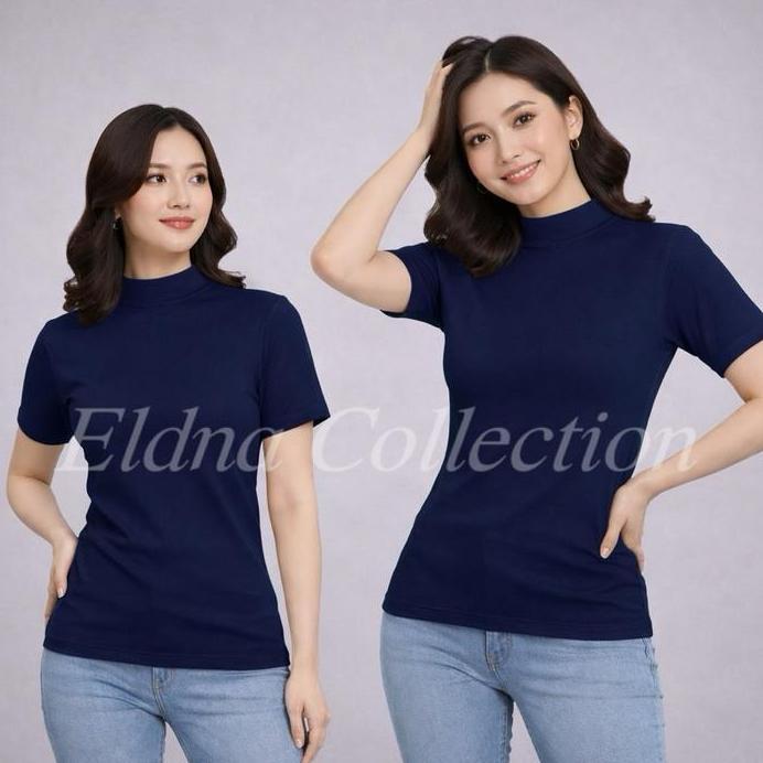 Manset Lengan Pendek Kaos Rayon/Manset Tangan Pendek/Inner Manset Turtleneck Rayon