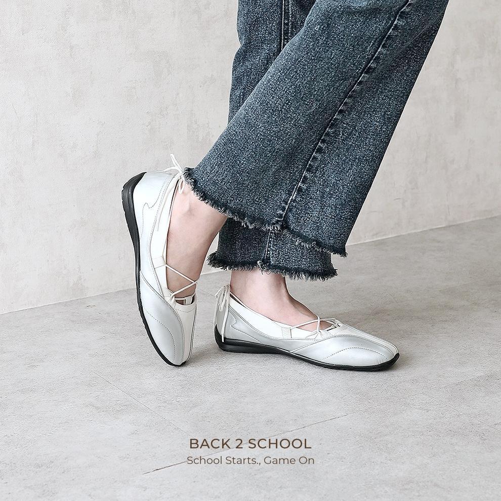 Official [02] Winod Disa Sepatu Sneakers Wanita Sekolah Kuliah Main Outdoor Sepatu Tali Korean Style