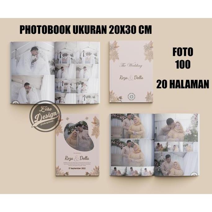 Photobook Wedding / Foto Album / Cetak Foto Pernikahan / Foto Majalah