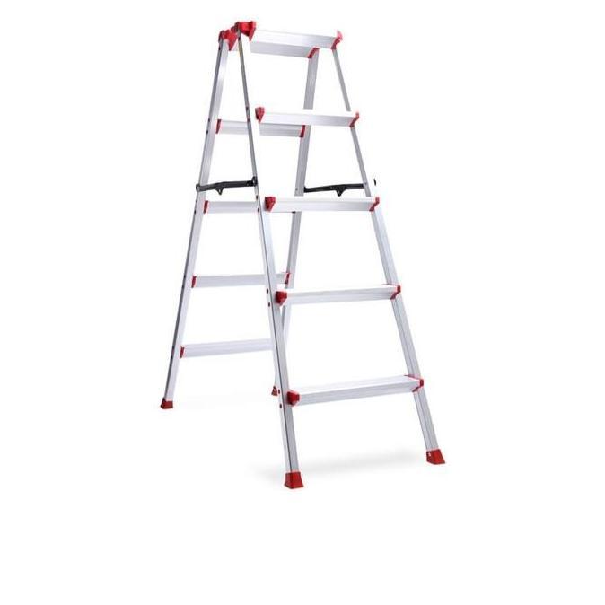 Krisbow Tangga Lipat Aluminium 5 Step - Merah
