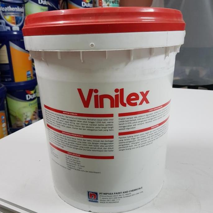 CAT TEMBOK VINILEX EMULSION NIPPON PAINT CREAM @PAIL 25KG