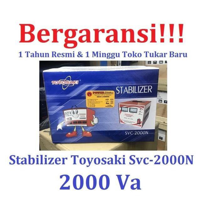 Toyosaki Stabilizer Listrik TOYOSAKI 2000VA / SVC2000N Bergaransi 1 Tahun & 1 Minggu Toko Tukar Baru