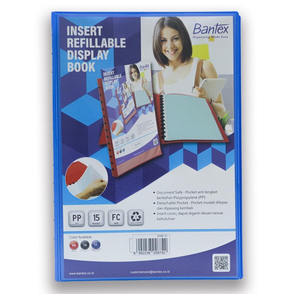 Insert Refillable Display Book Folio/F4 - 3169