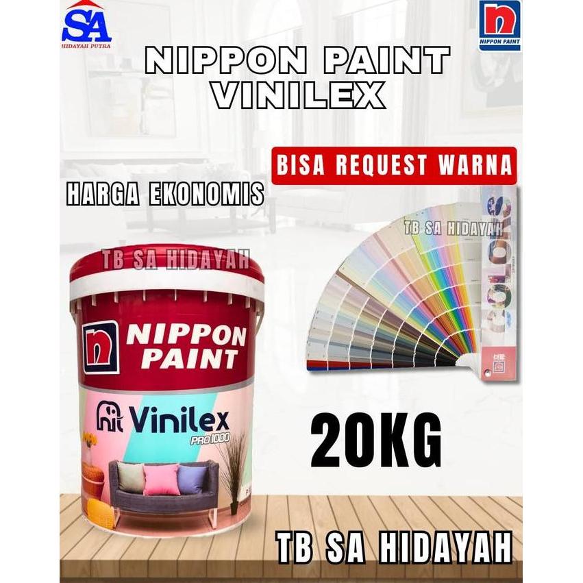 Cat Tembok Nippon Vinilex Pro1 20 Kg Putih White 9102 untuk Cat Tembok - Paint