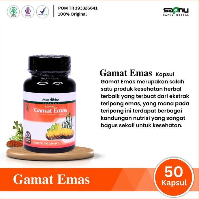 Lansungkirim- Gamat Emas Kapsul Ekstrak Teripang Emas
