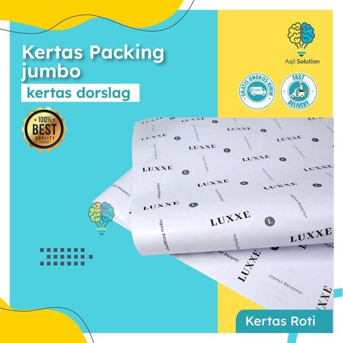 (Custom Logo Jumbo ) Kertas Dorslag Cetak / Wrapping Paper By Terlaris