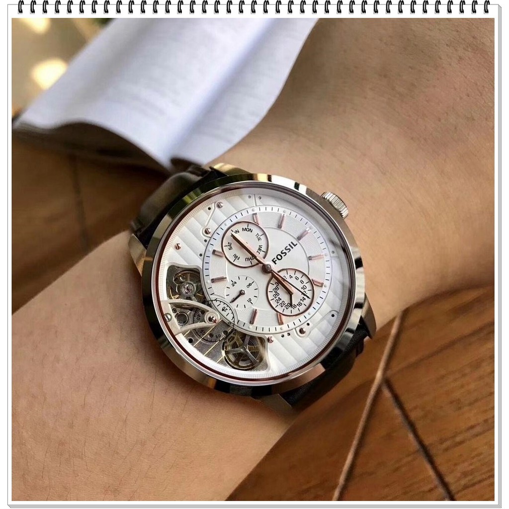 Fossil Townsman men's automatic skeleton watch business dress watch ME1138 ME1164