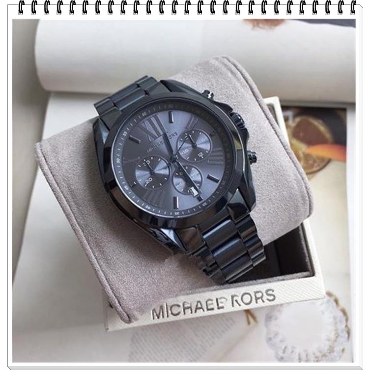 Michael Kors MK6248 Bradshaw unisex navy stainless steel quartz dress watch business casual watch