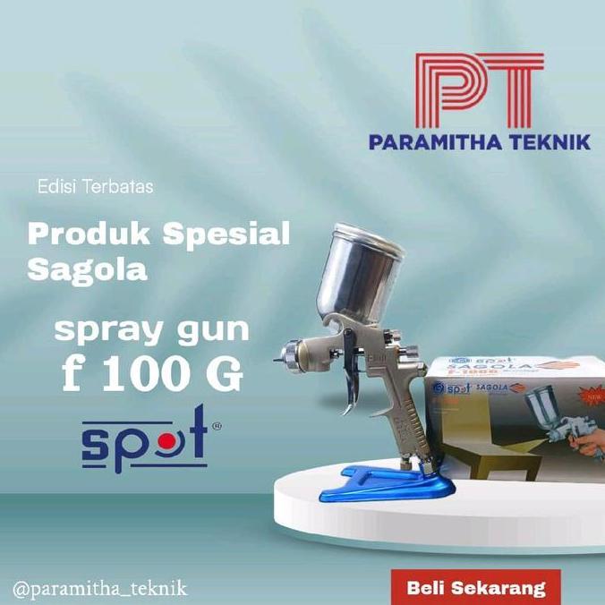 Spraygun F100G tabung atas tekanan tinggi / spray gun F100 alat semprotan cat high pressure 400 ml S