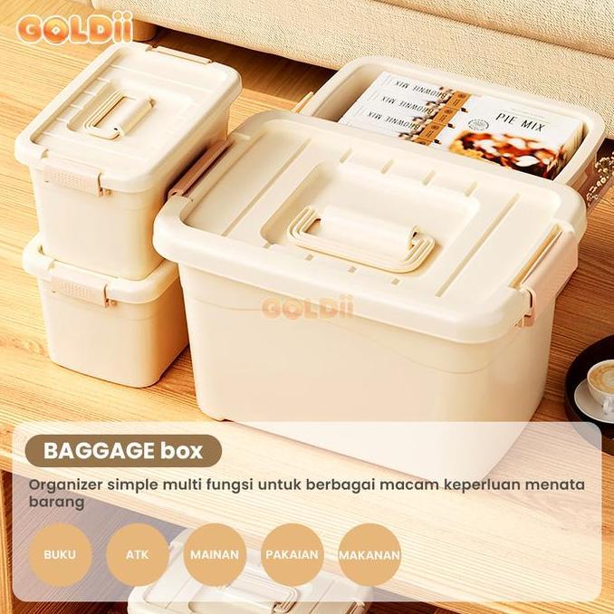 TERLARIS GOLDII - BOX PENYIMPANAN CONTAINER BOX PLASTIK JUMBO BESAR SERBAGUNAKOTAK PENYIMPANAN SERBA