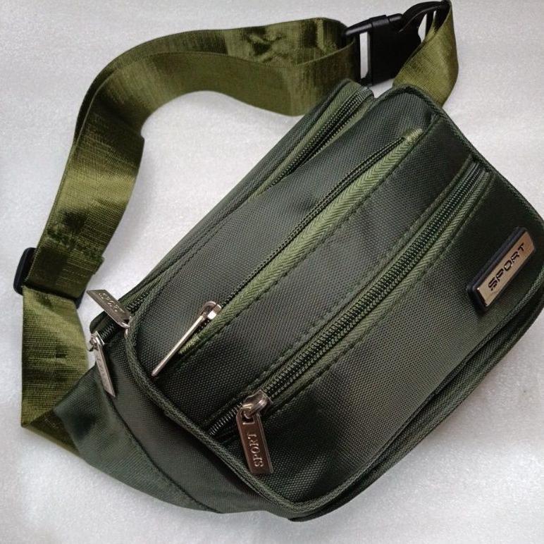 NEW Tas Waistbag Selempang & Bahu SPORT BAG JINGPIN || Tas Pinggang DENIM JINGPIN Pria Waterproof
