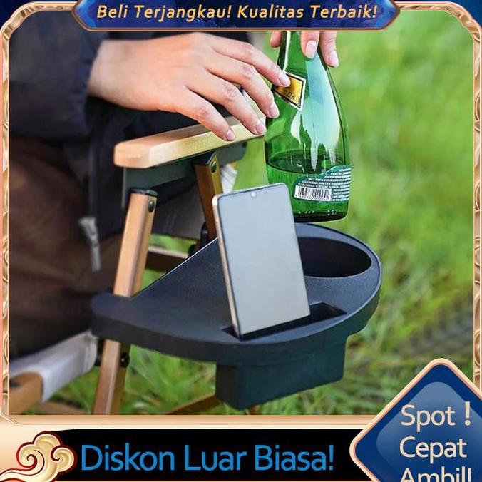 TERLARIS TRAY PENYIMPANAN LIPAT UNTUK KURSI OUTDOOR/RAK TRAY STORAGE KURSI BLACKDOG/RAK PENYIMPANAN 