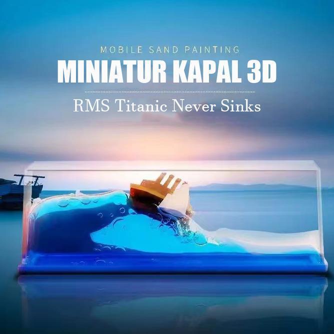 Kapal Hiasan Titanic Dekorasi Mobil Kapal One Piece Pajangan Kapal Pesiar Ornamen Mengambang