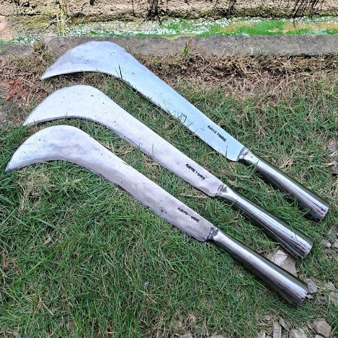 Pikadhamy - Sabit Ndorit Berkebun Bahan Baja Hitam Dan Putih- Sabit Babak Semak Dan Ranting-Ranting 