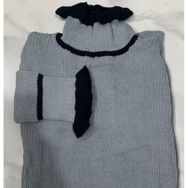 PROMO yansanknit Inner Turtleneck Kriwil Polet Kancing Tangan / Baju Rajut Inner Manset Kekinian / A