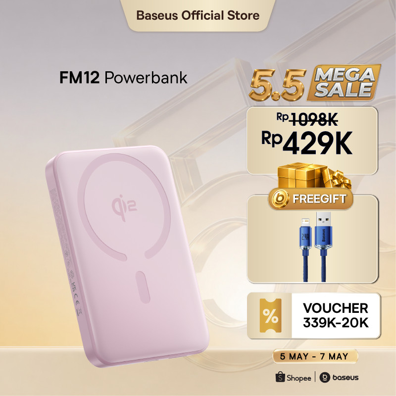 Baseus Power Bank Enerfill FM12 Qi2 10000mAh 22.5W Magnetic Mini Wireless Fast Charging Powerbank | 