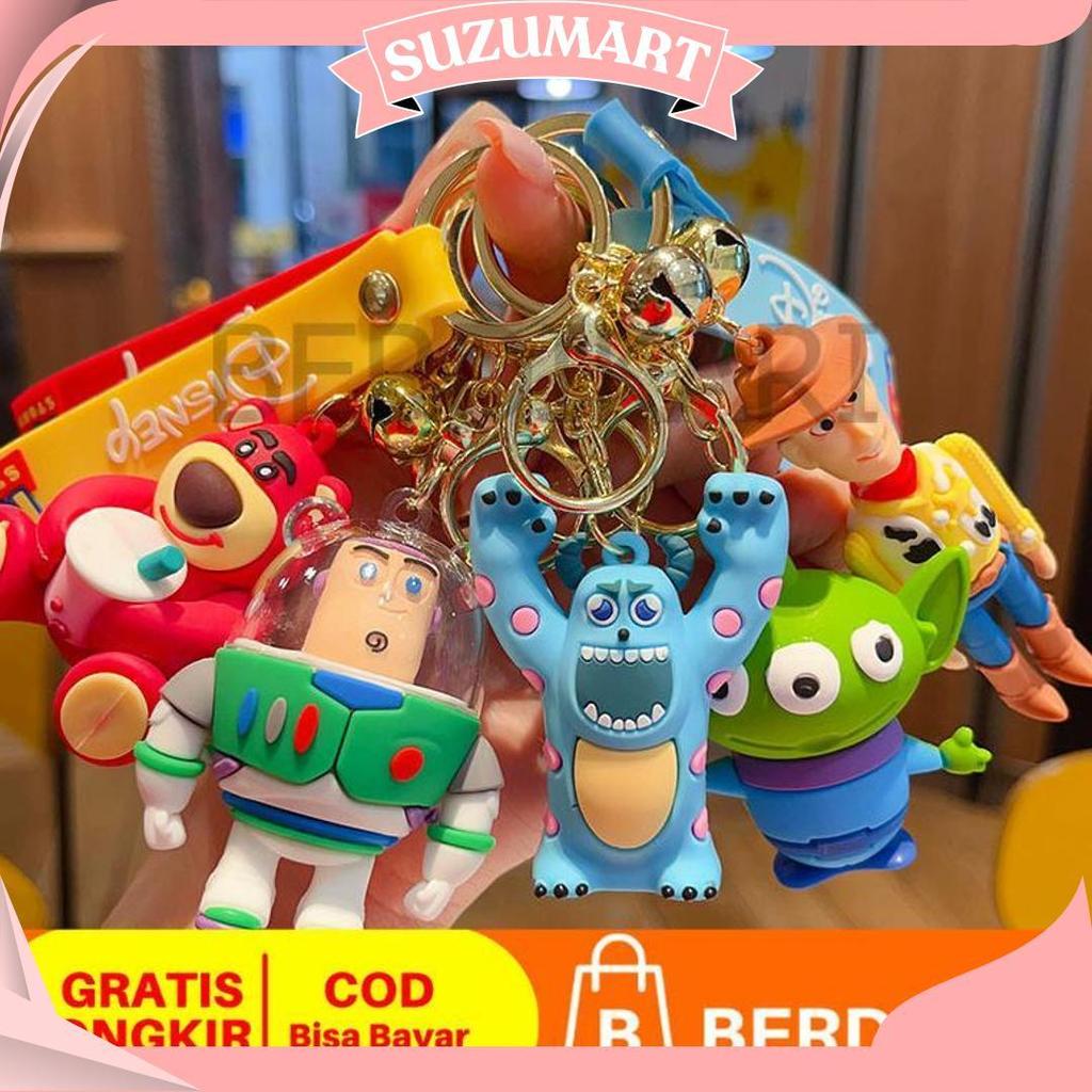 BD Gantungan Kunci Toy Story Silikon Premium / Gantungan Kunci Motor Mobil Toy Story / Ganci Toy Sto