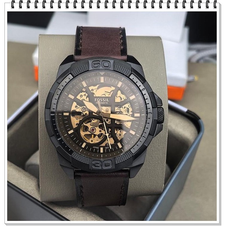 Fossil men's automatic skeleton analog watch versatile runway racer watch ME3Fossil9