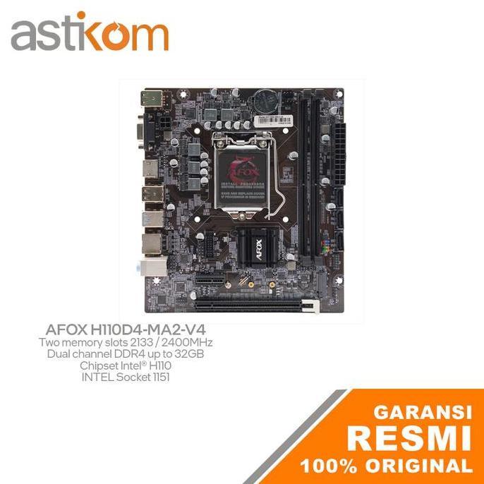 BEBAS ONGKIR - Motherboard AFOX H110D4-MA2-V4 NVME LGA 1151