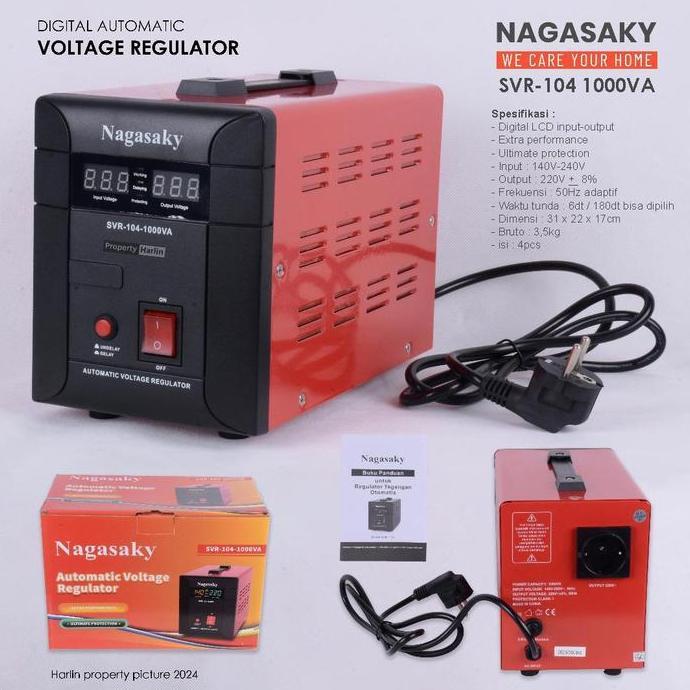 TERMURAH - Stavol Nagasaky SVR 104 1000W stavol digital otomatis