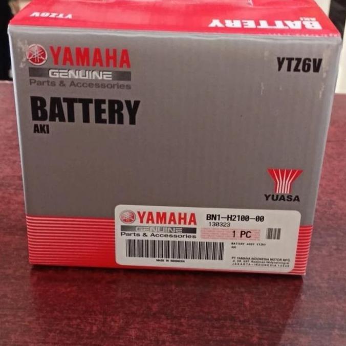 AKI BATERAI KERING YUASA YAMAHA GENUINE YTZ6V/GTZ6V VARIO NMAX NEW
