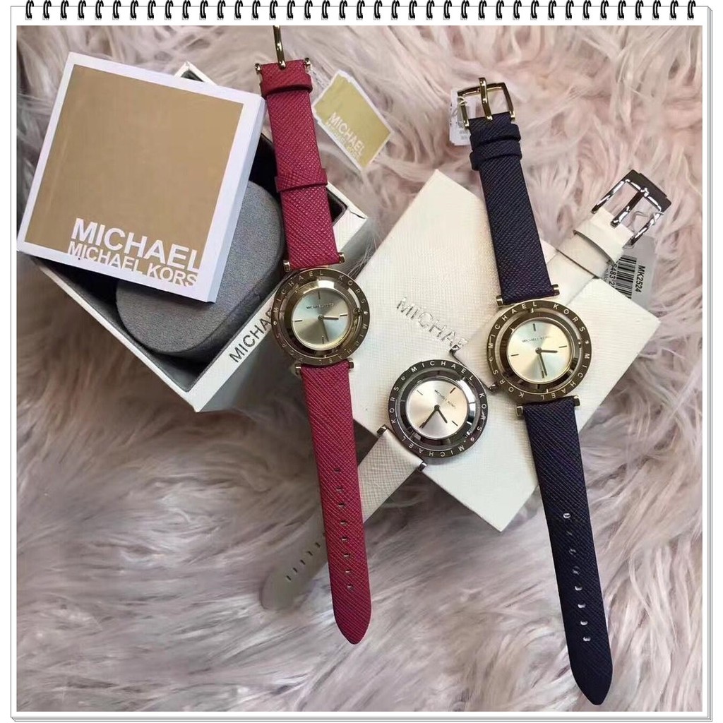 Michael Kors ladies bracelet dress watch casual quartz watch with rotatable dial MK2524 MK2525 28mm