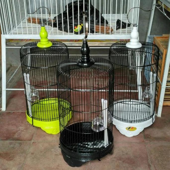 NEW KANDANG BURUNG BESI BULAT KECIL IMPORT DIAMETER 26 CM ORI