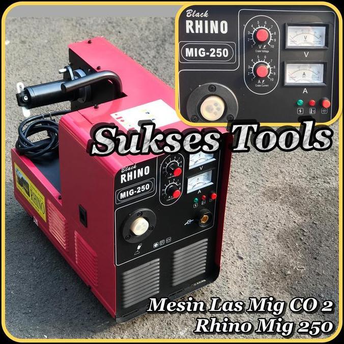 Promo Mesin Las Mig Rhino Mig 250 A Trafo Las Mig Co Mosfat + Regulator