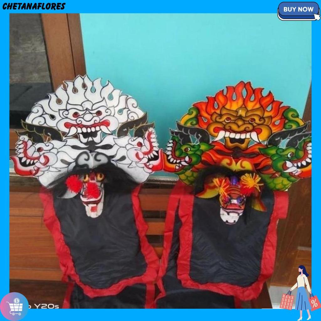 Caplokan Barongan Devil Kayu Anak Usia 2-4 Tahun Kain Panjang Jaranan Kuda Lumping Super Murah