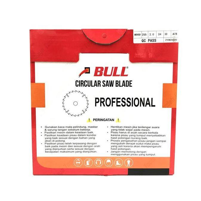 Murah Bull Super Thin Circular Saw Blade 10 Inch 24T Mata Potong Kayu 24 T