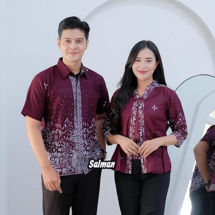 OOTD sarimbit batik couple kinanthi series/baju batik couple pasangan modis kekinian OOTD
