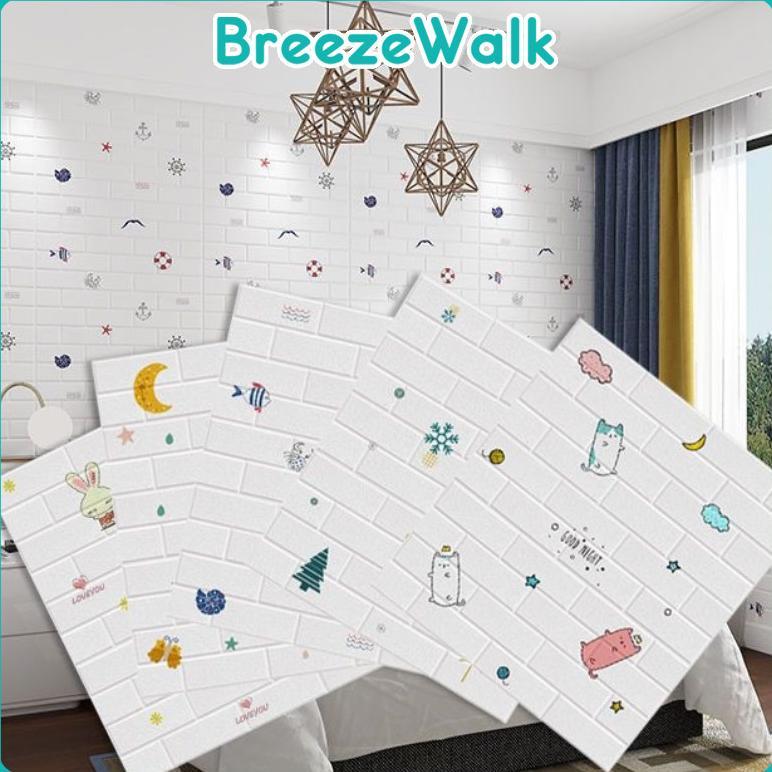 Murah Wallpaper Dinding 3D Bata / Wallpaper 3D Foam 77X70Cm / Wallpaper Motif