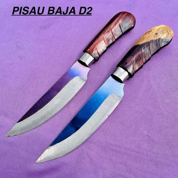 Pisau dapur bahan baja D2 asli original