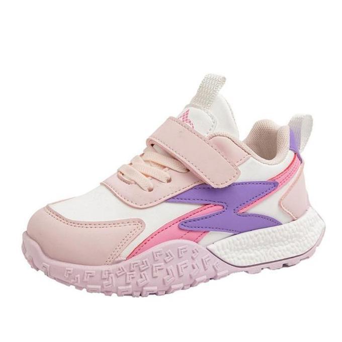 Sepatu Sneakers Anak Perempuan Motif ATG Pinkk
