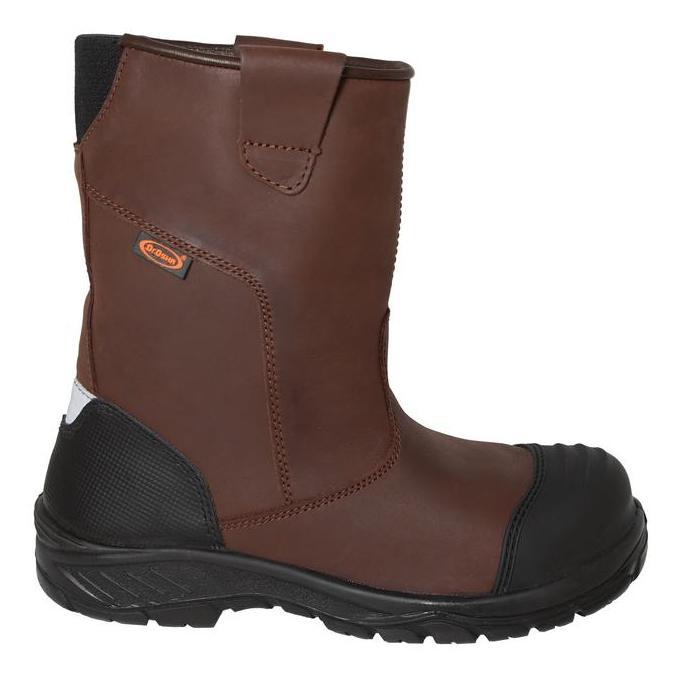 Grosir Dr Osha Mustang 3373 S1 Composite Safety Shoes Boot - Brown