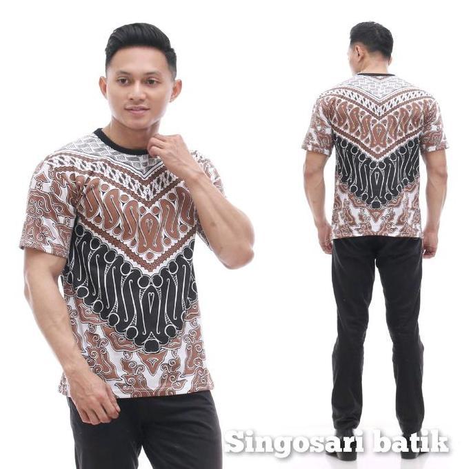 PREMIUM New kaos batik parang/Kaos batik corak klasik Lengan pendek Lengan pendek Pria PREMIUM