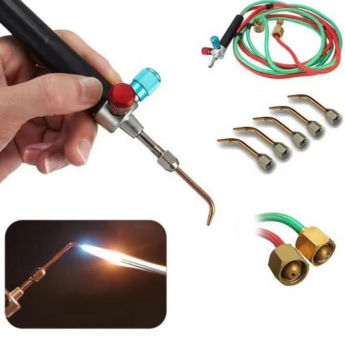 Murah Blender Alat Las Oksigen 5 Tips Asetilin Welding Cutting Set Las Karbit Oxygen Soldering Kit P
