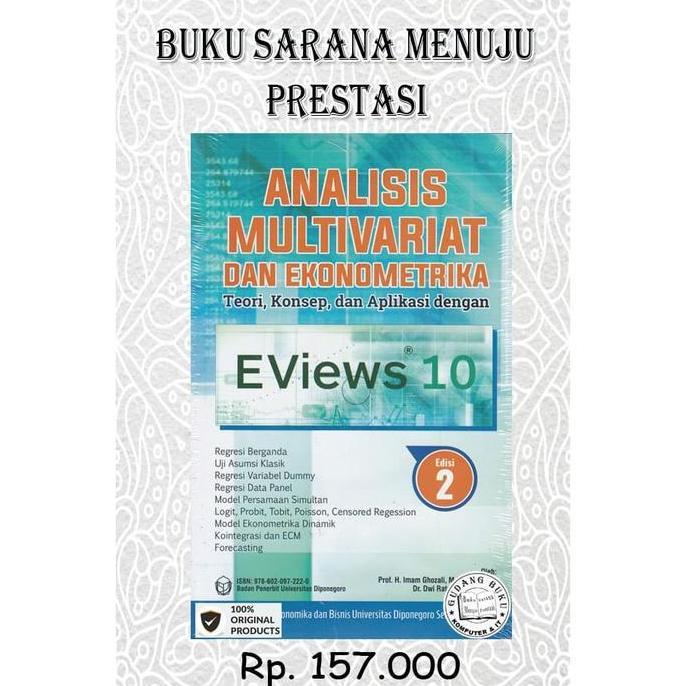 Promo Buku Analisis Multivariat Dan Ekonomi Teori Konsep Aplikasi Eviews 10
