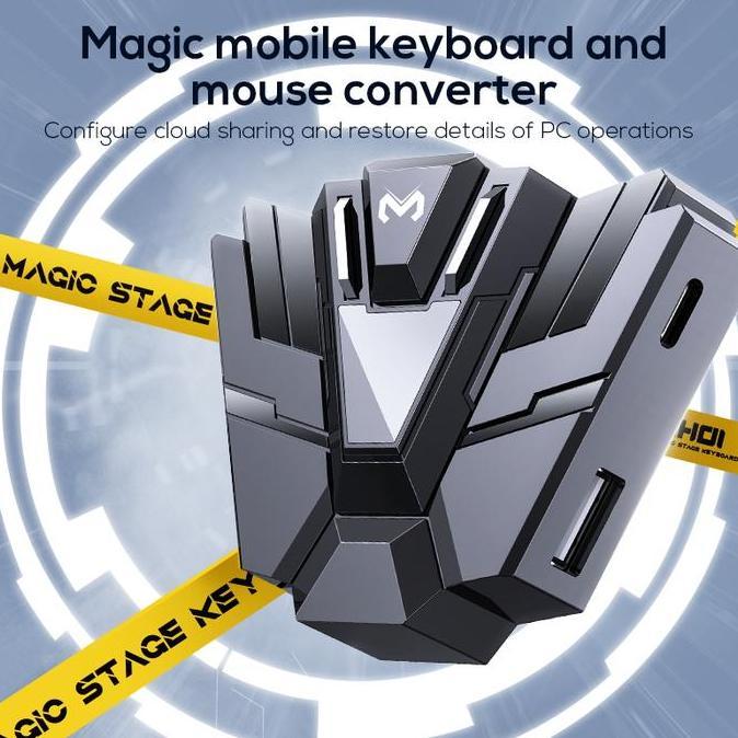 Potere- Memo Zh01 Otg Converter Keyboard & Mouse Gaming Rgb