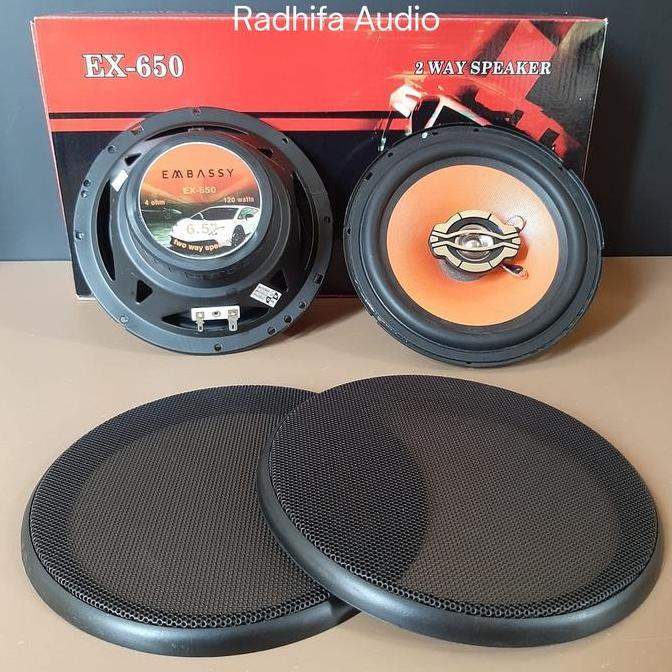 // SPEAKER EMBASSY 6,5 INCH COAXIAL EX- 650 SPEAKER SPLIT EC-652H ''