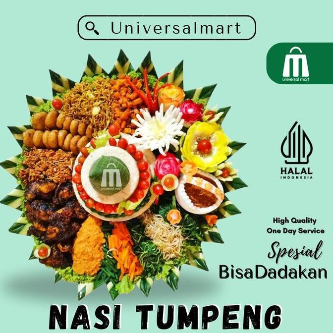 Cod,Bisa- Nasi Tumpeng Kuning Porsi 5 Orang