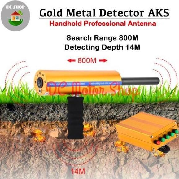 METAL DETECTOR JARAK JAUH AKS 3D WIDE RANGE GOLD EMAS DIAMOND SILVER SOS