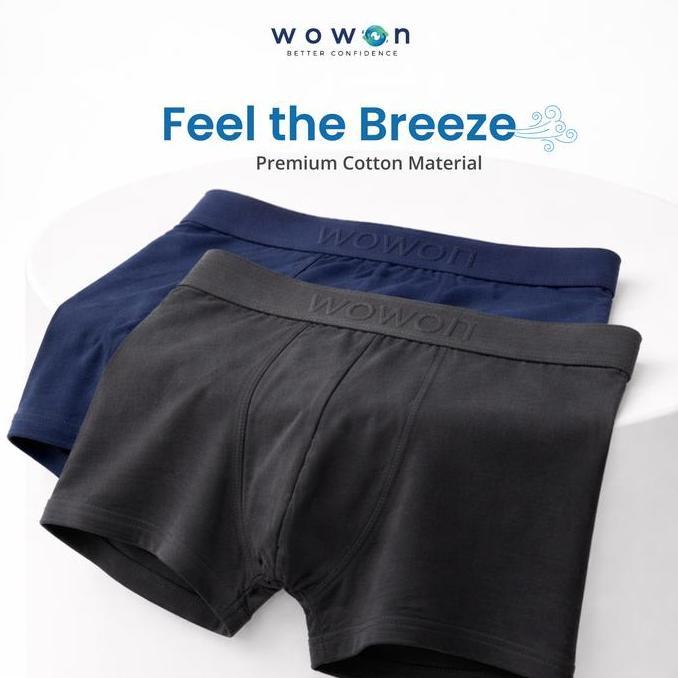 (COD) Boxer Isi 3 pcs - Wowon Boxer - Celana Dalam Pria - Extreme Comfort Boxer - 3 Pcs