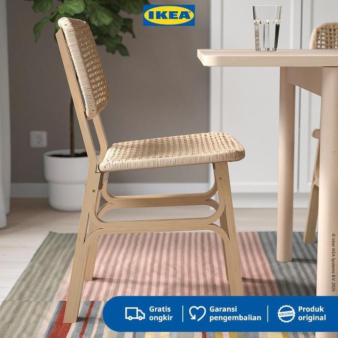 IKEA VOXLOV Kursi Serbaguna Bahan Bambu Warna Muda Chairs Furniture